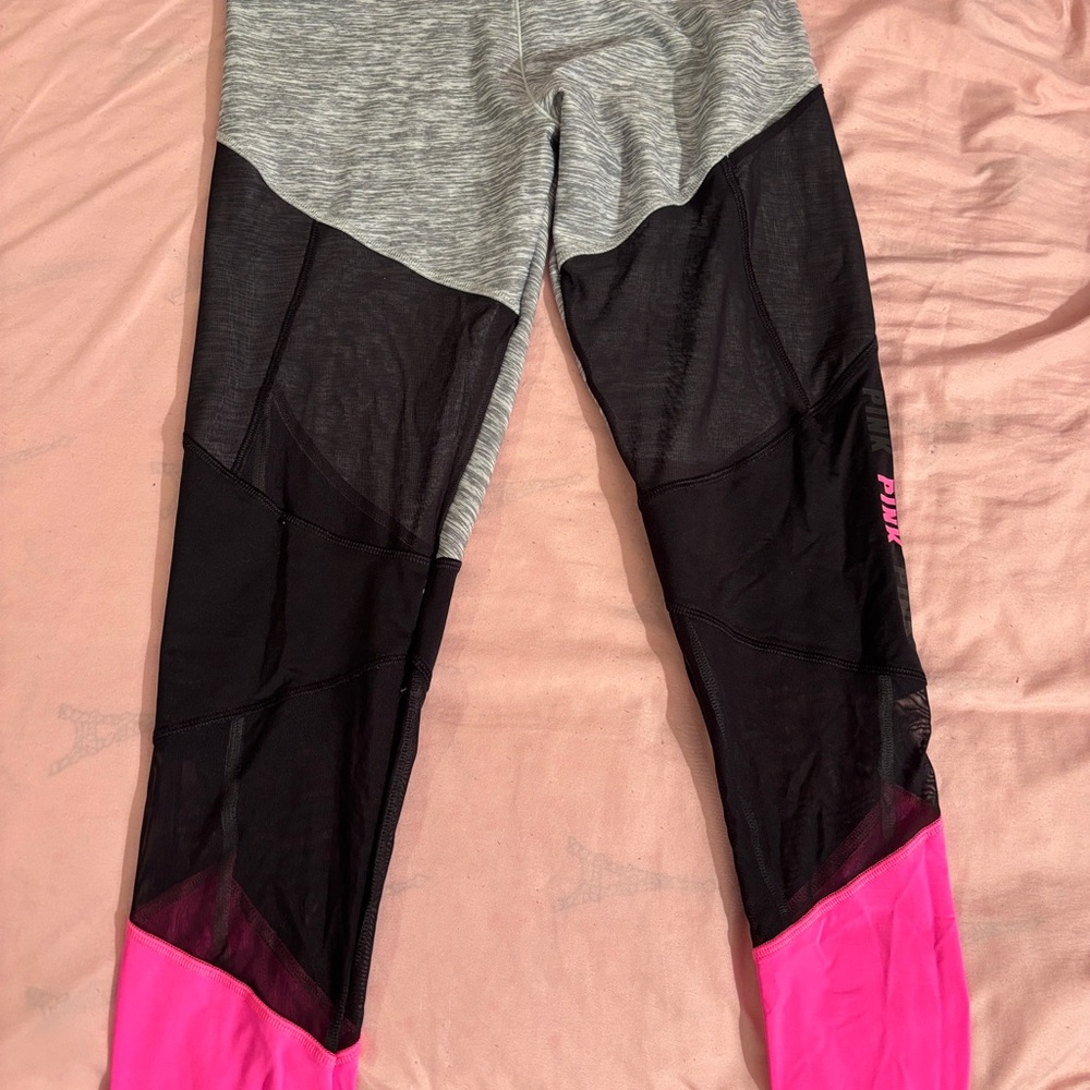 Pink and Black Leggings